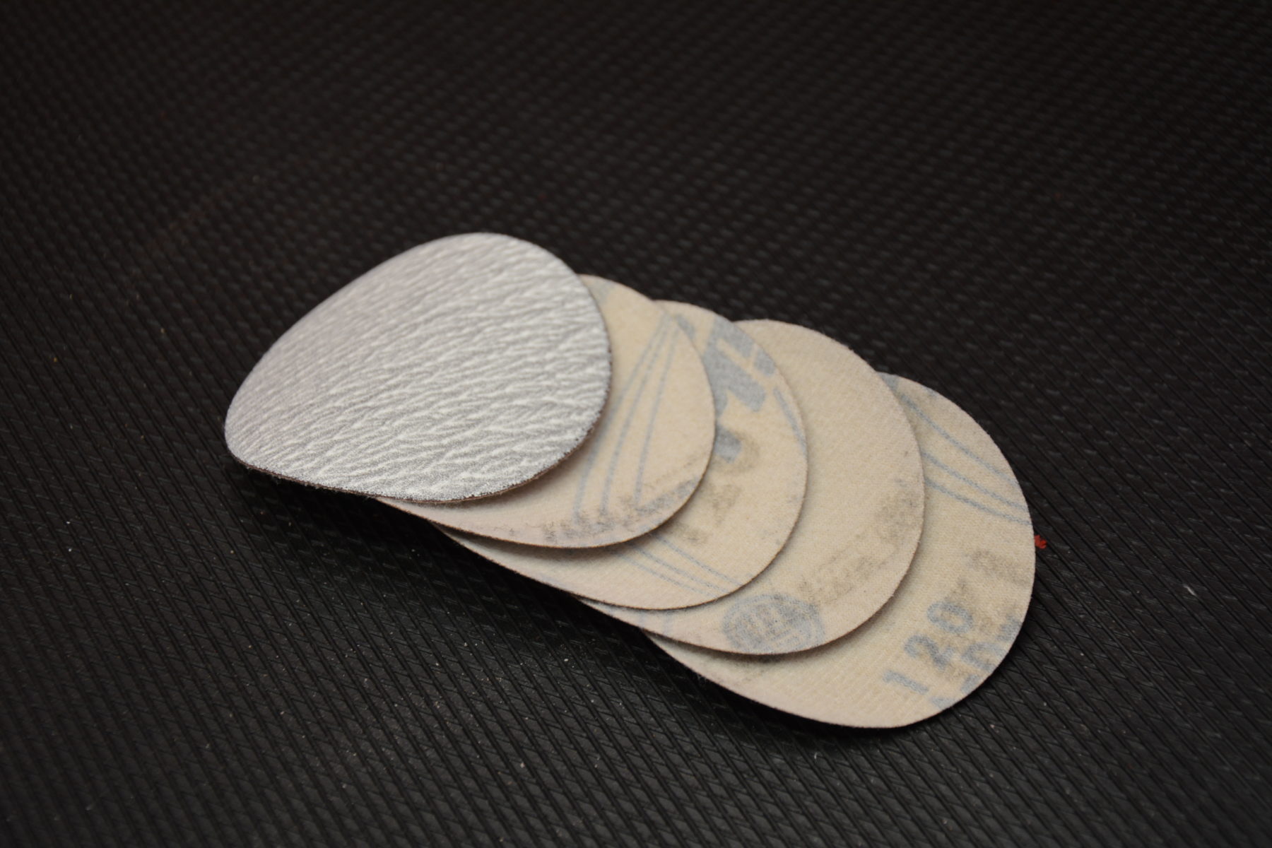 NYHET Sliperodellpapir 75mm for borrelåsfeste korning 320 5pk
