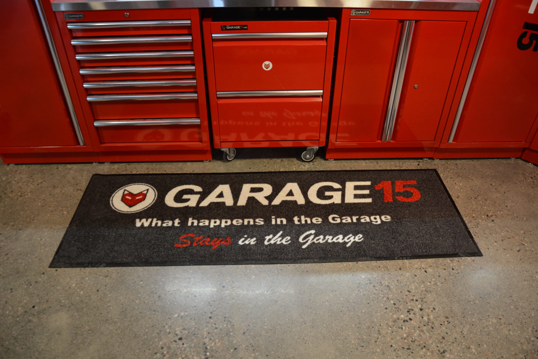 Industrimatte "Garage15 design" STOR MODELL 70x204cm