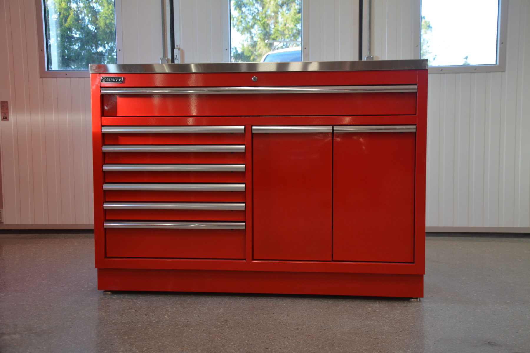 Flex 136 cm Bred modul med sortimentskuff og avfallsbøtte Softclose