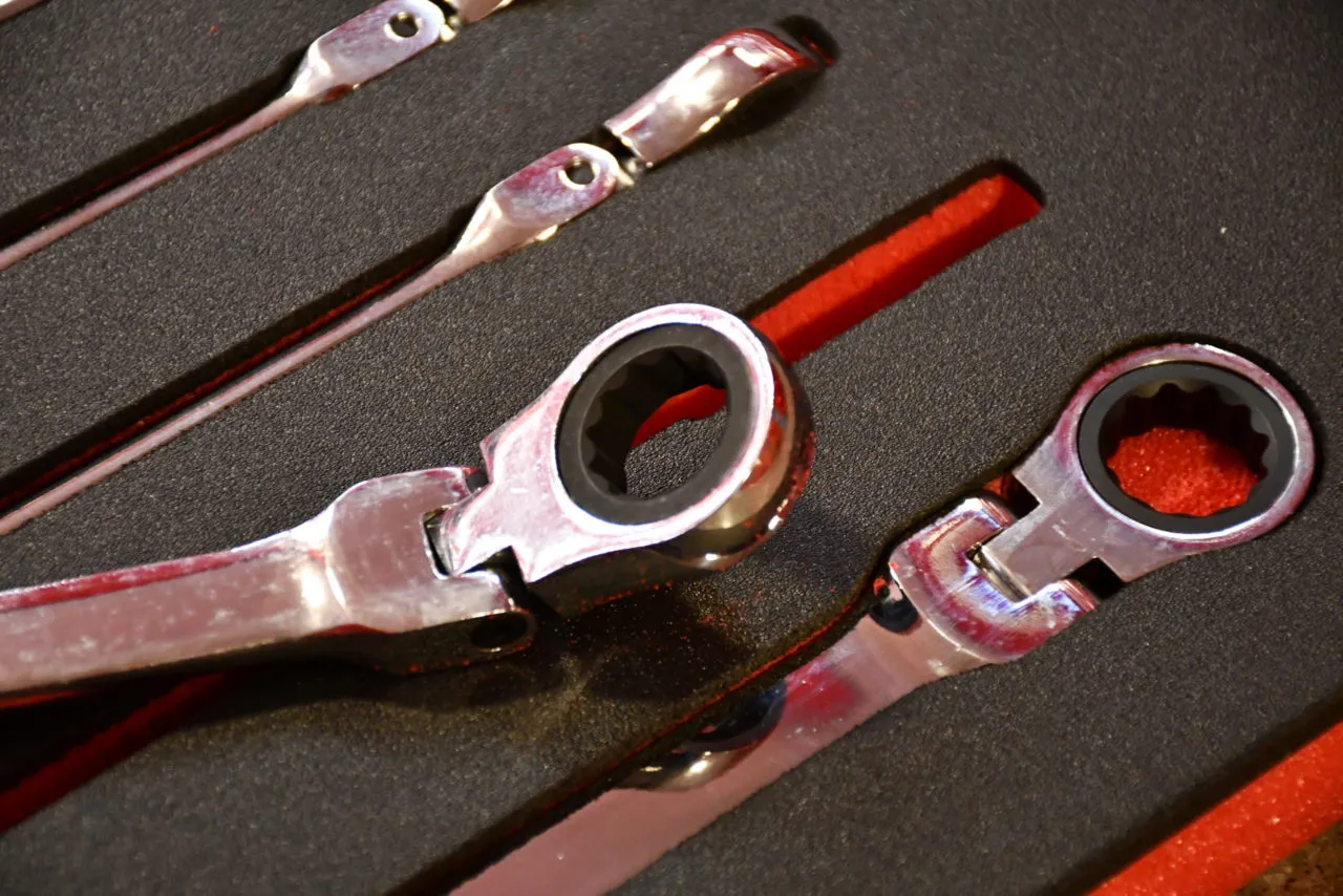 Skuff 71 Lange skrallenøkler 10mm - 19mm