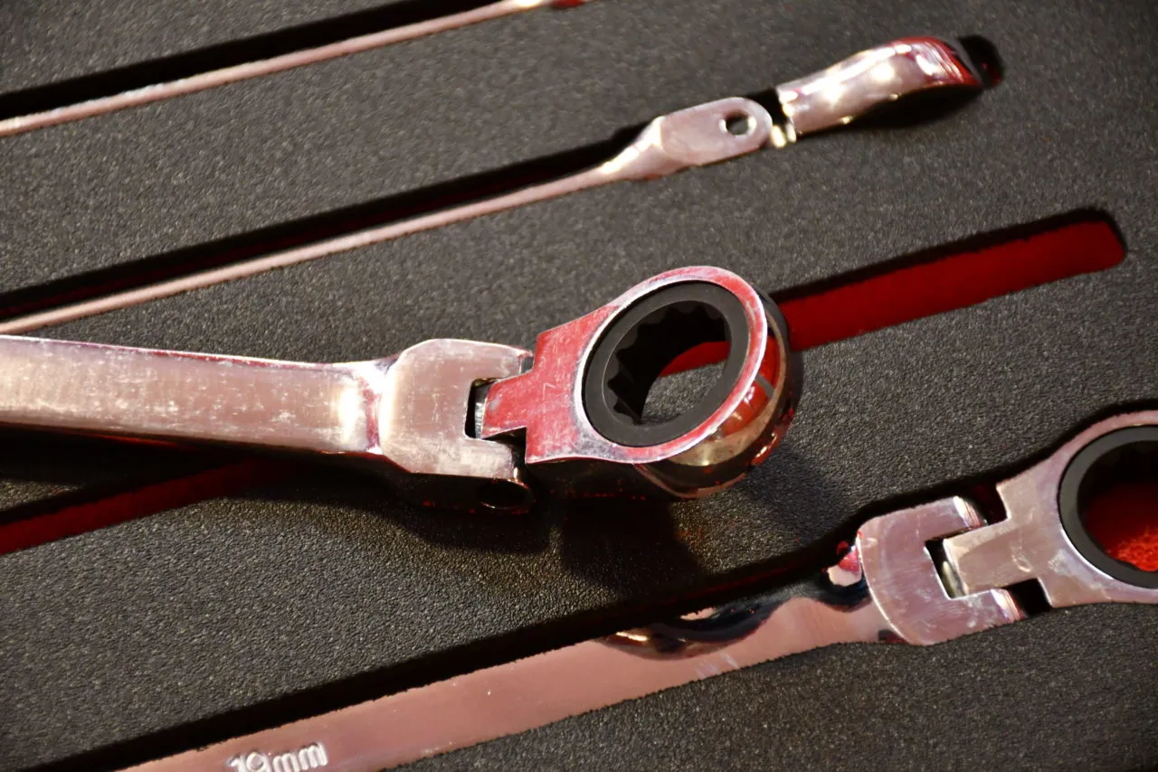 Skuff 71 Lange skrallenøkler 10mm - 19mm